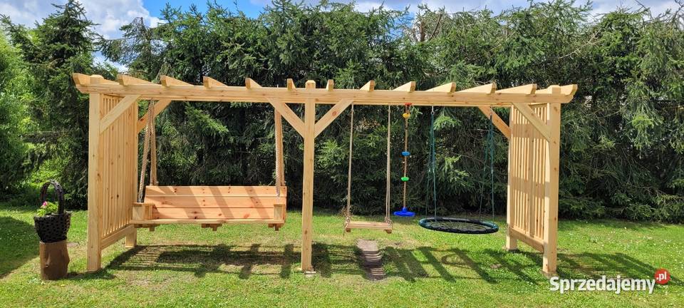 HUŚTAWKA PLAC ZABAW MAŁPI GAJ ZJEŻDŻALNIA wielkopolskie Kijaszkowo