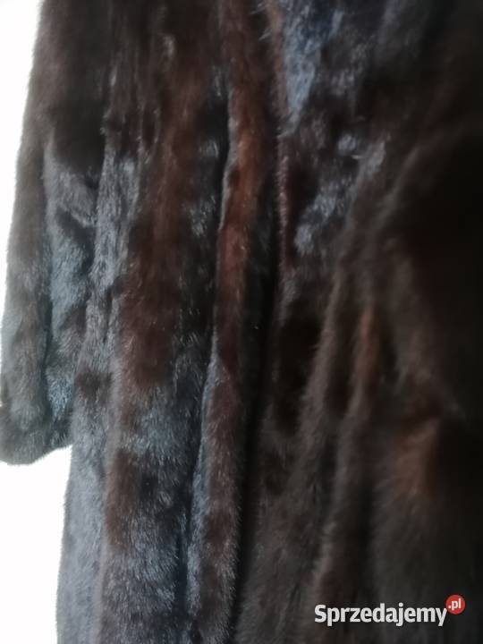 Przepiękne eleganckie futro z norek rozmiar 38