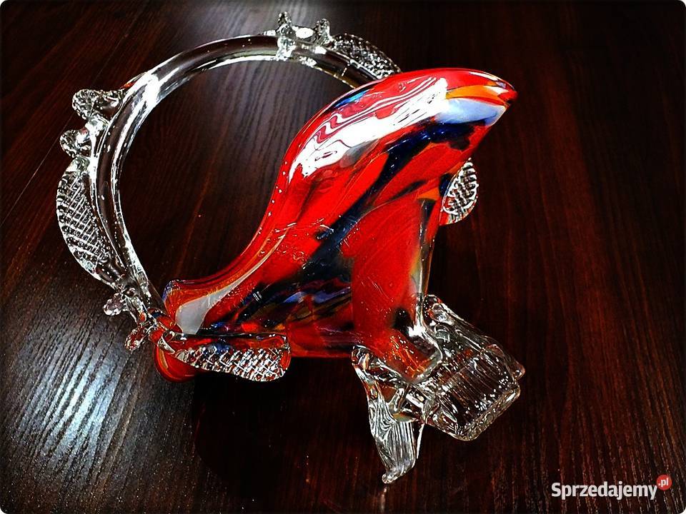 Szklany kolorowy Koszyk 27 Koszyczek Ząbkowice Żary sprzedam