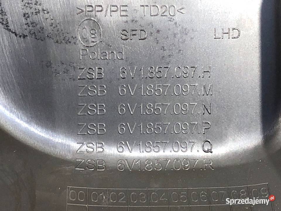 SCHOWEK PASAŻERA SKODA FABIA III Hatchback podkarpackie