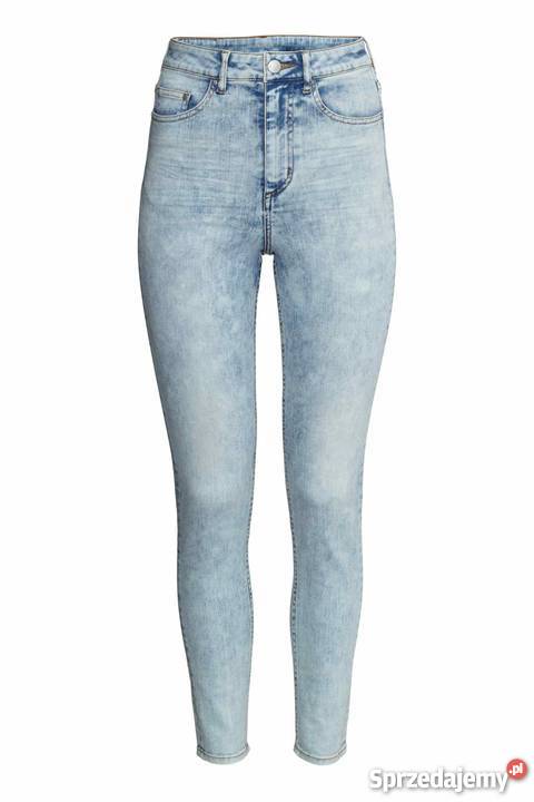Nowe spodnie jeansy dżinsy HM 33 42 XL acid wash zachodniopomorskie Szczecin
