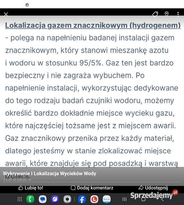 Wykrywanie wycieków wody w instalacjach Nidzica