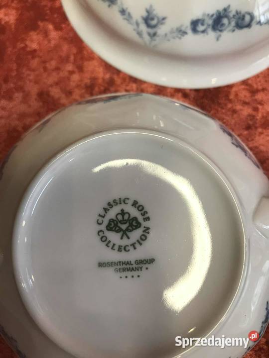 Bulionowki Rosenthal Maria Rosenkante Blau 3 świętokrzyskie Kielce