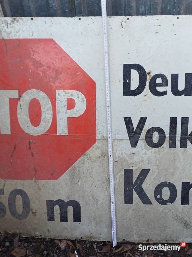 Wielka tablica informacyjna z granicy PRLDDR Lubań