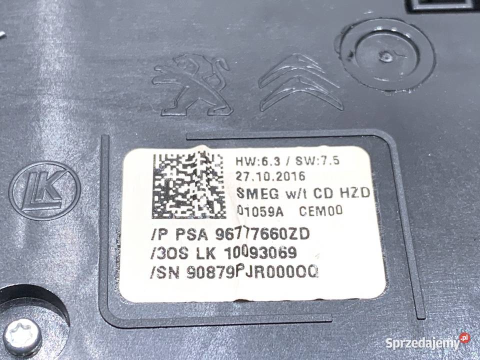PANEL STEROWANIA NAWIEWU PEUGEOT 308 II podkarpackie