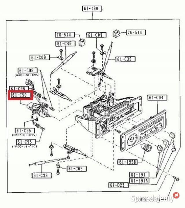 POKRĘTŁO TEMPERATURY MAZDA MX5 8912