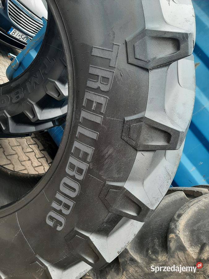 2x Opona używana rolnicza 65065R42 TRELLEBORG Zaścianki sprzedam