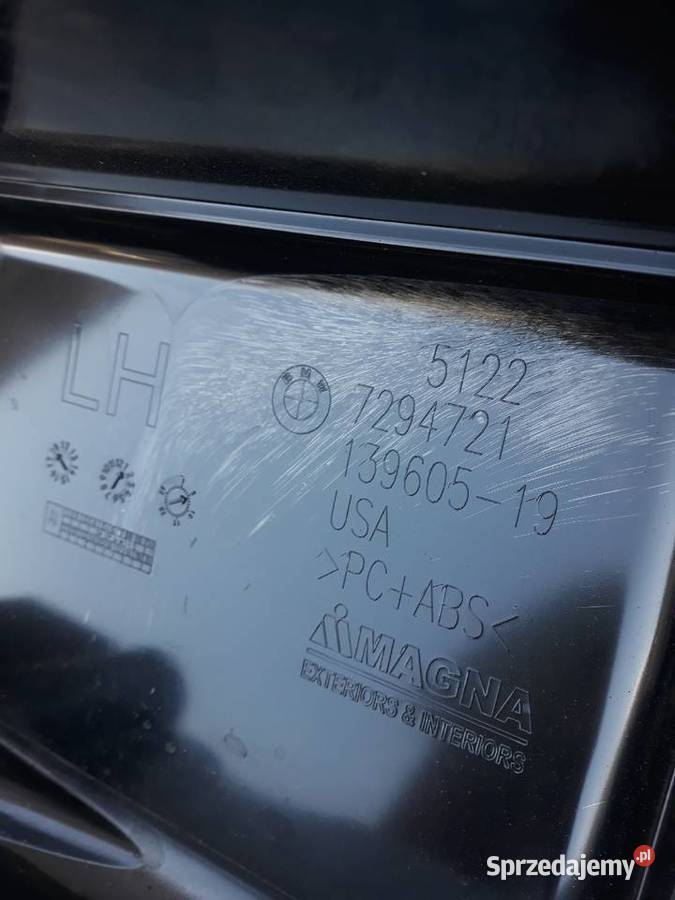 BMW X5 F15 ŚLIZG ZDERZAKA LEWY TYŁ 7294721 Karoseria