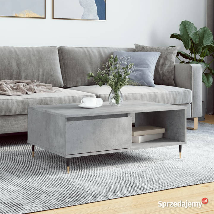 Stolik kawowy szarość betonu 90x60x35 WM827056 Warszawa