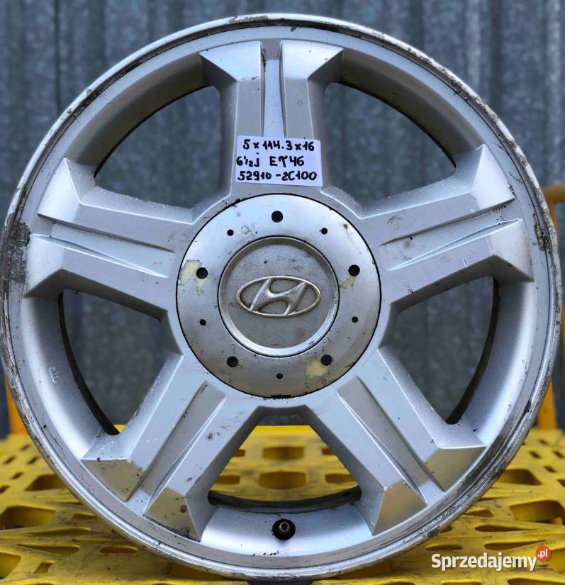 1 x Felga aluminiowa Hyundai OE MABUK 65x16