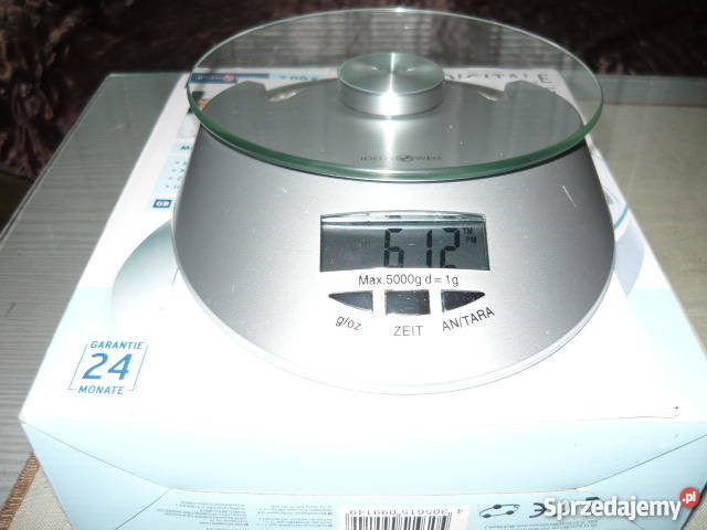 NOWA waga kuch.z wyśw.LCD i zegarem DO 5kg  wysyłka