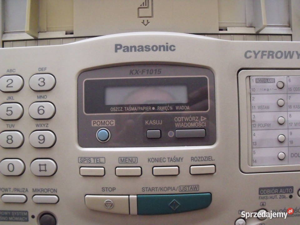 Faks i telefon Panasonic KXF1015 Pozostałe Ciechanów