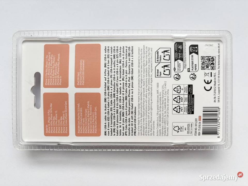 kabel USBA iPhone iPad iPod kujawsko-pomorskie Myślęcinek