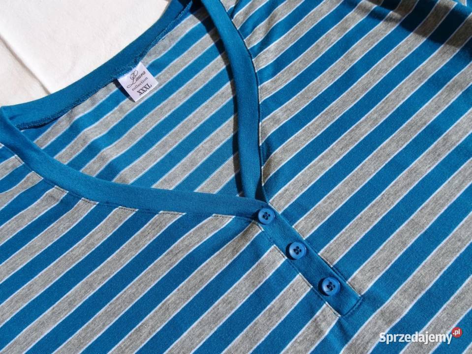 Ładna Bluzka w paseczki 44 46 xxl nowa Bluzki i koszule Nowy Sącz