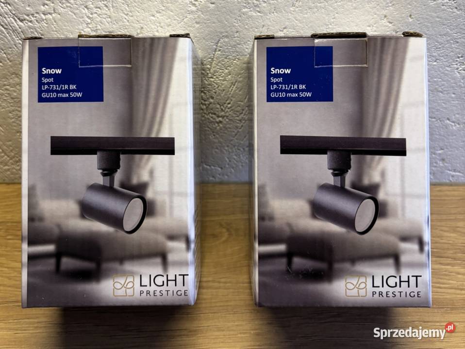 Reflektor Snow Czarny ruchomy LIGHT PRESTIGE Szczecin