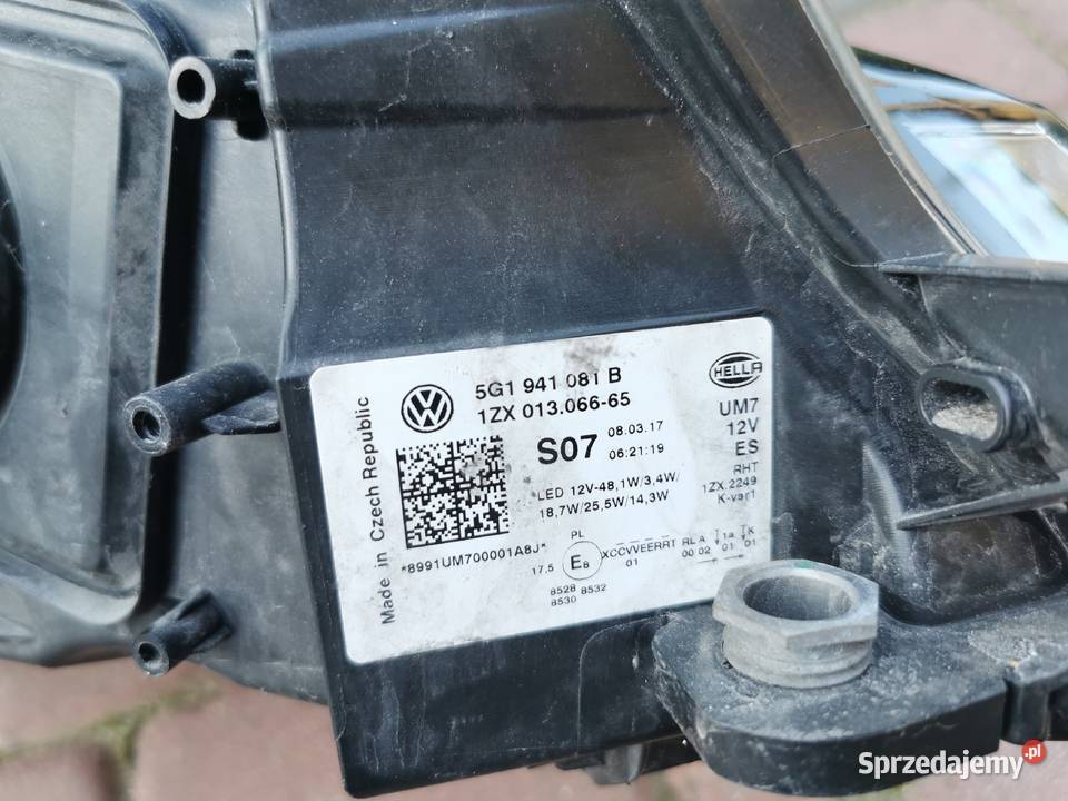 LAMPA LEWA GOLF VII LIFT GTE FULL LED 5G1941081B dolnośląskie