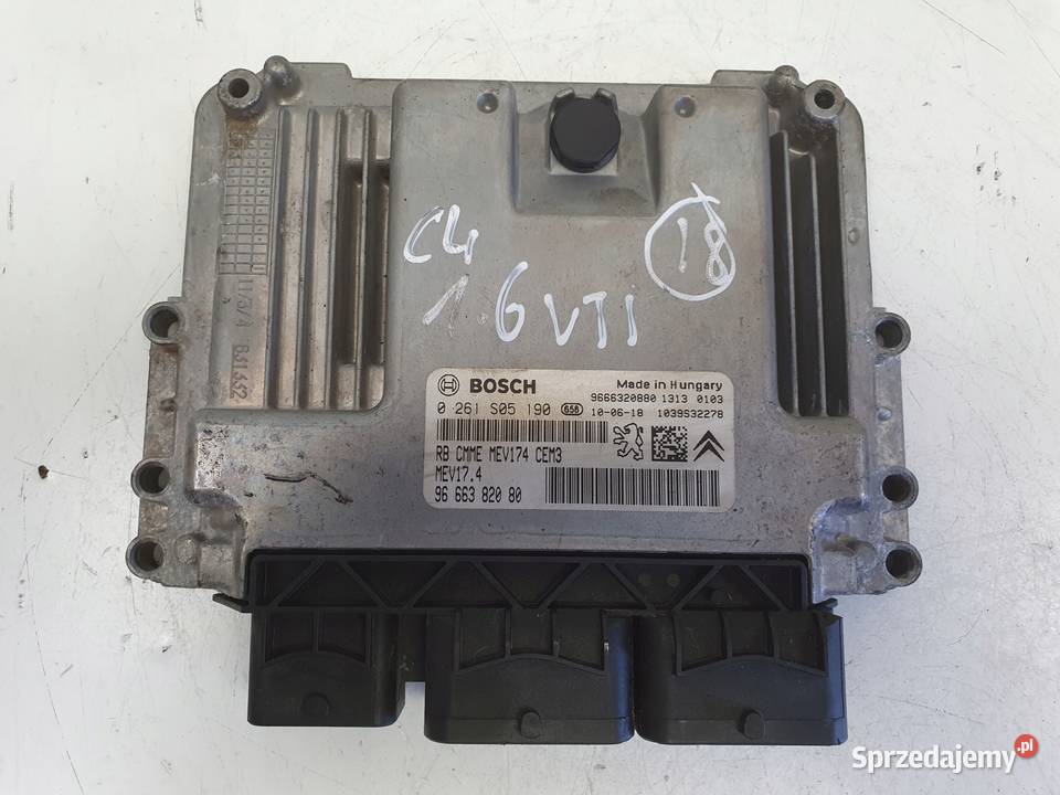 Citroen C4 16 16V VTi STEROWNIK SILNIKA komputer osobowe Janów