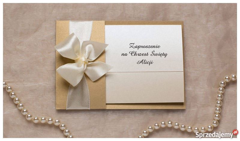 Zaproszenia na chrzest Warszawa