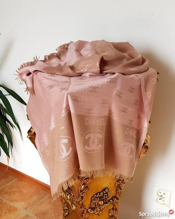 CHANEL SZAL DUŻA CHUSTA CC DWUSTRONNY SZAL Bydgoszcz sprzedam