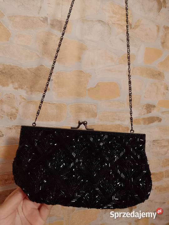 Handmade Bogato zdobiona torebka wieczorowa z Kraków