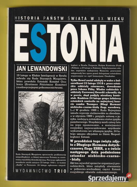 HISTORIA PAŃSTW ŚWIATA W XX WIEKU ESTONIA 2001 Łódź sprzedam