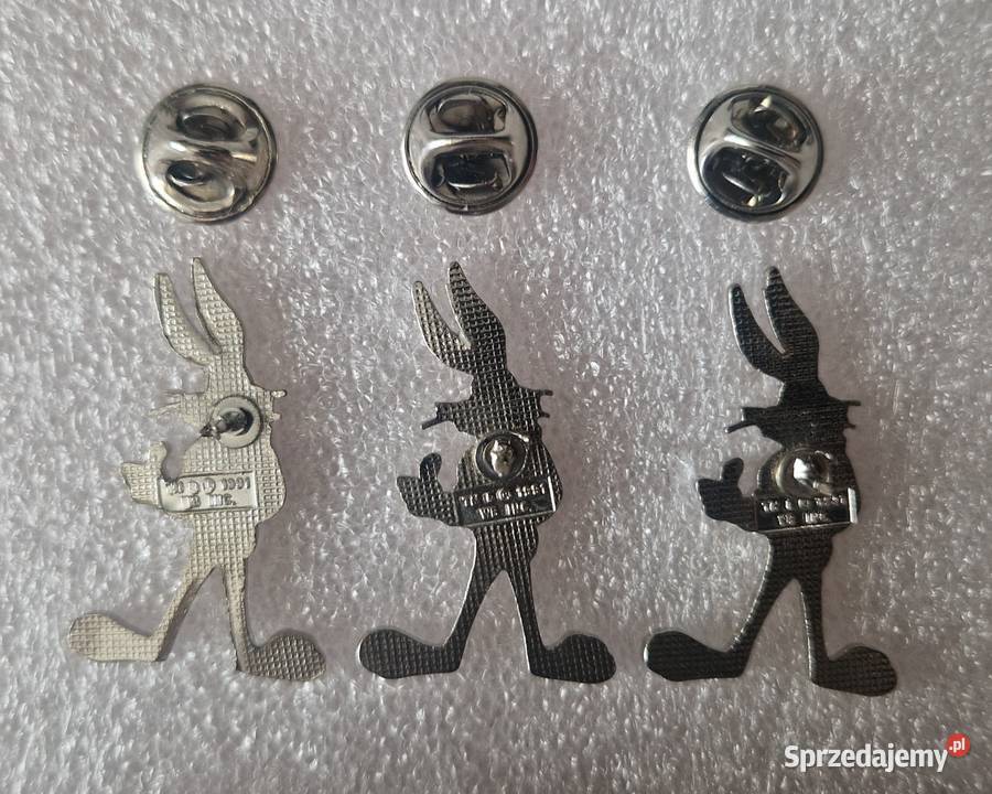 Królik Bugs Warner Bros 4 przypinki piny USA Warszawa