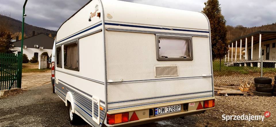 przyczepa kempingowa campingowa kemping OKAZJA Międzybrodzie Bialskie sprzedam