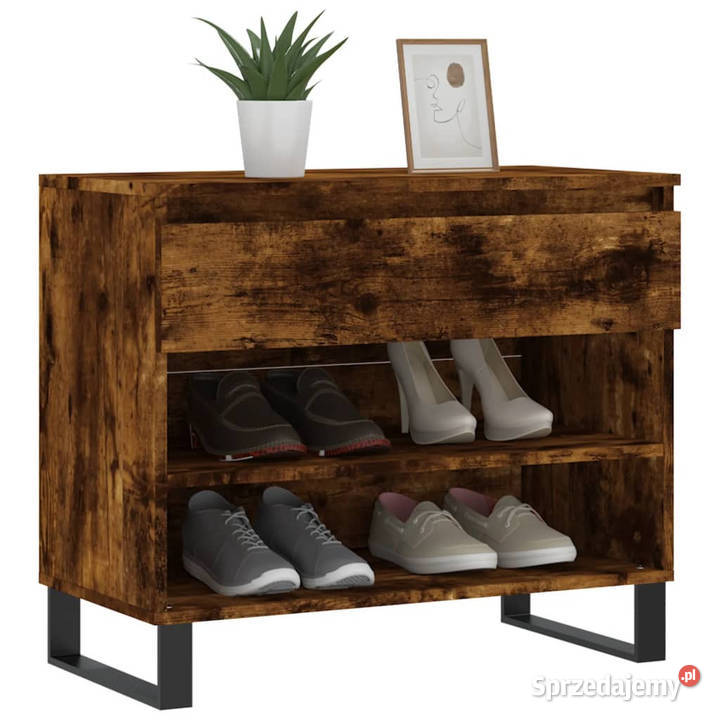 Półka na buty przydymiony dąb 70x36x60 WM831449 Warszawa