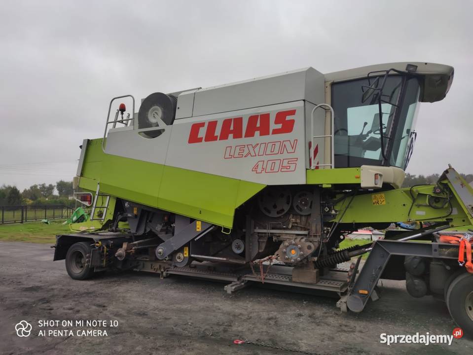 Claas Lexion 405 99r Heder C450 z wózkiem Kombajny sprzedam