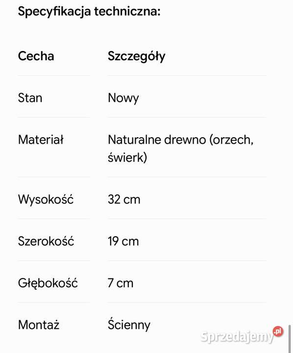 Wieszak do kluczy Piaseczno