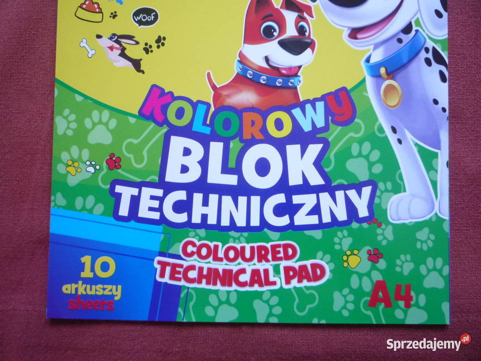 Blok Techniczny kolorowy Format A4 Szczecin