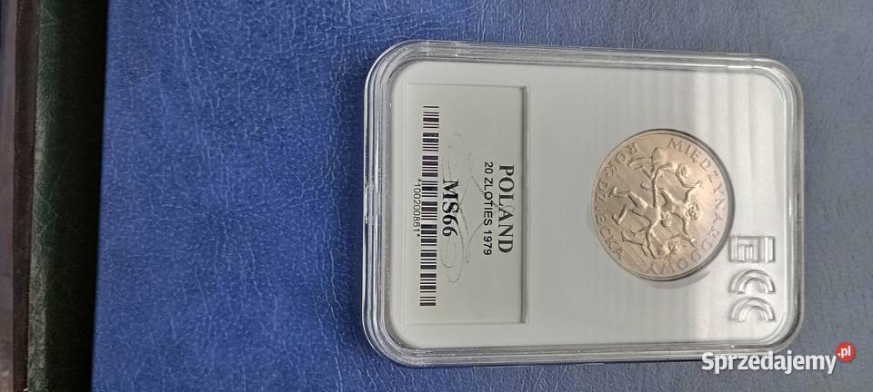 Stare monety 20 złotych 1979 Dziecka grading Lesko