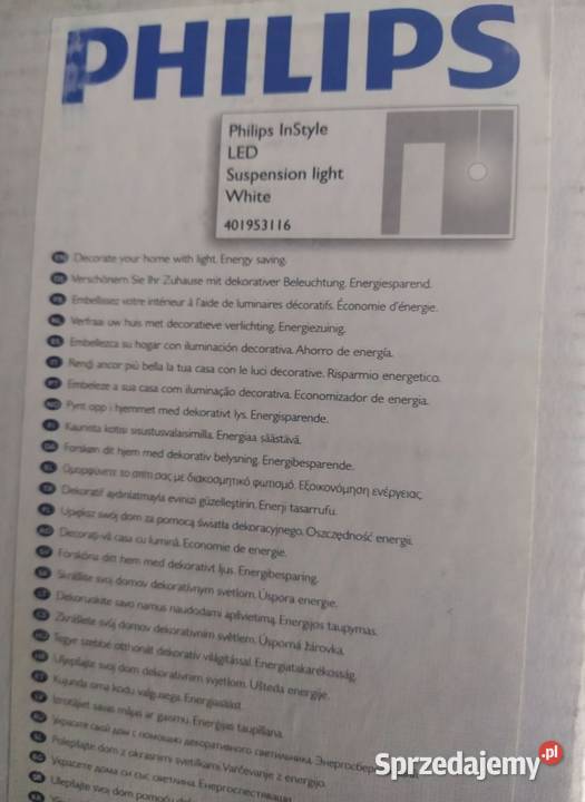 Lampa klosz żyrandol LED Philips InStyle Warszawa