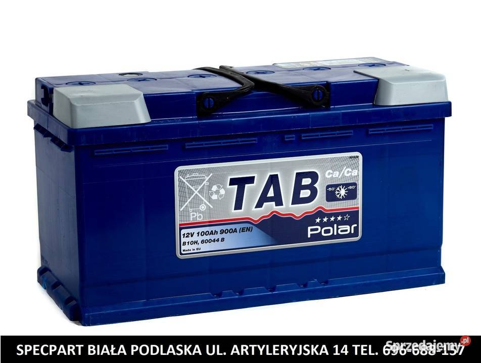 Akumulator TAB POLAR BLUE 100Ah 900A wysoki Biała Podlaska