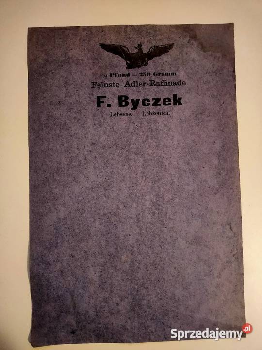 Łobżenica papier firmowy F. Byczek sprzed 1 wojny.