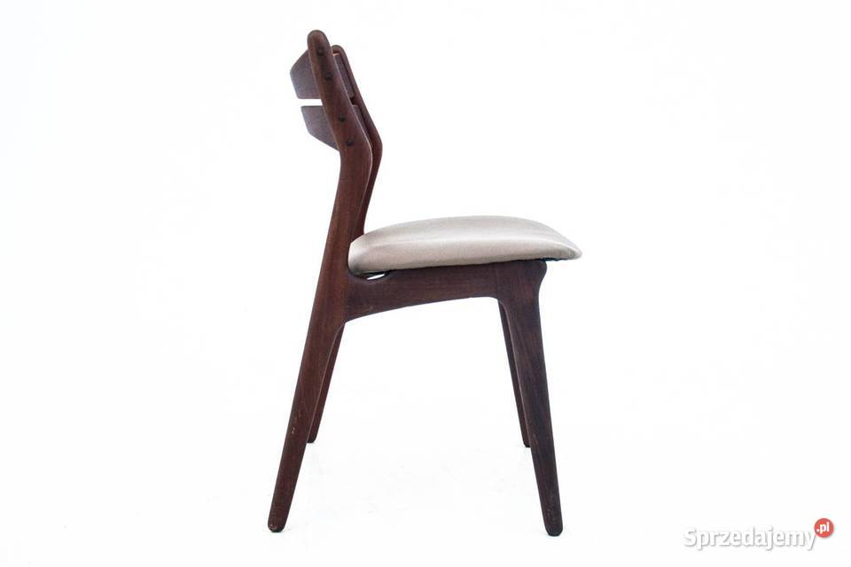 Krzesła tekowe duński design lata 60 Proj Eric Chorzów sprzedam