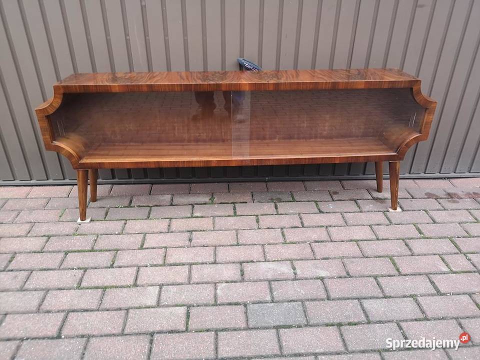 Komoda Niska RTV ARTDECO Unikat Orzech 158 Stara Swarzędz