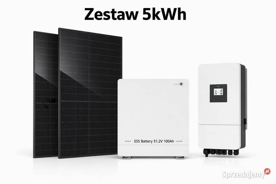 Zestaw budżetowy 5kWh LV panele inwerter 3 fazy małopolskie