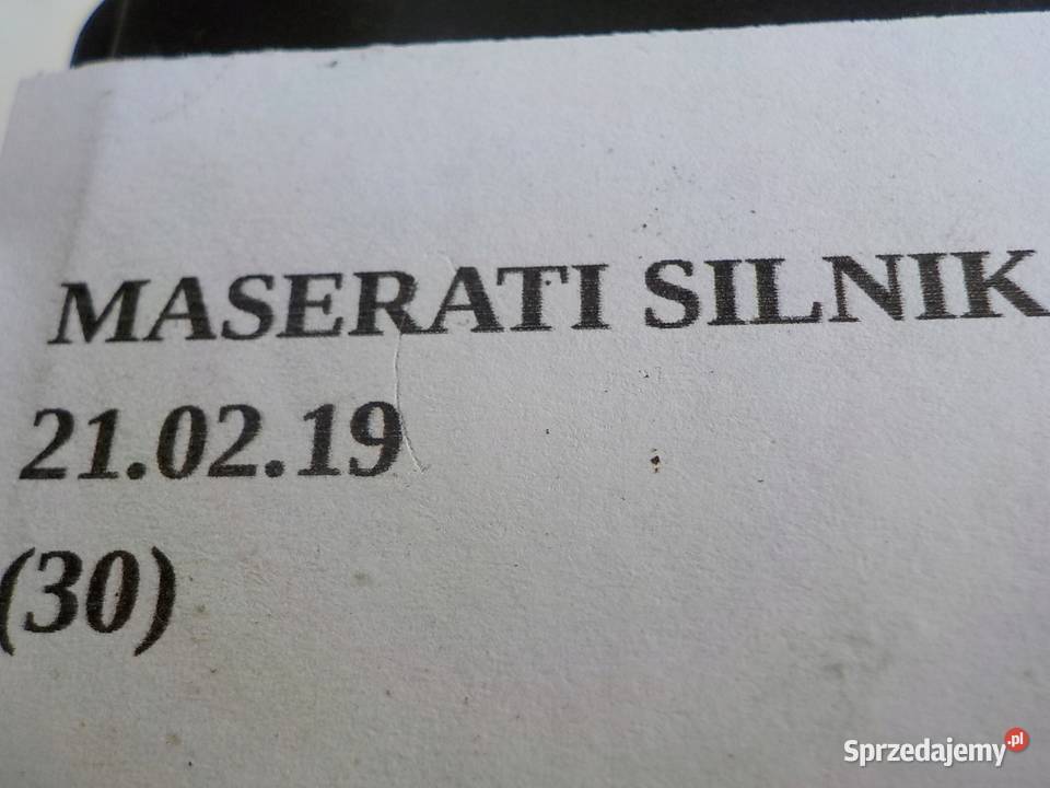 ZAWÓR KOLEKTORA SSĄCEGO MASERATI GHIBLI 30D Nowy Tomyśl sprzedam