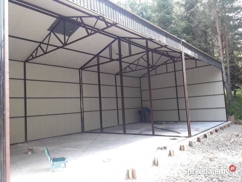 Garaż Blaszany Wiata o wymiarach 12x6m OTWARTA śląskie Żywiec