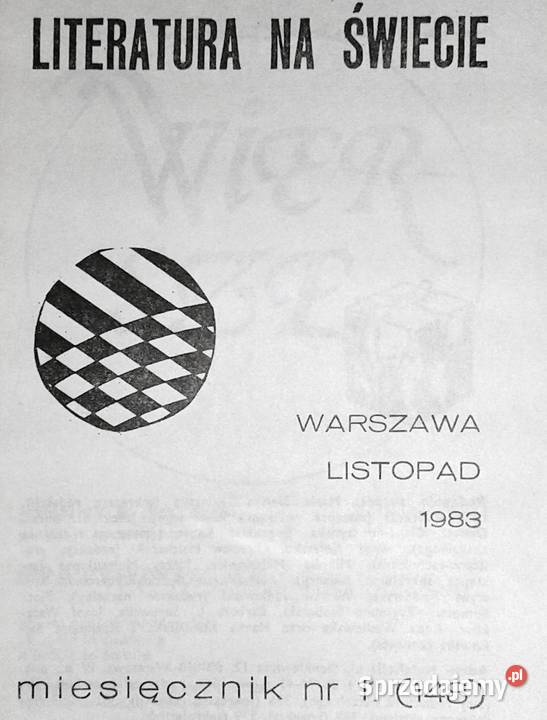 Literatura na świecie 11 148 1983 Chełm
