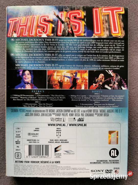 Michael Jackson 5 x DVD kolekcja Stan Idealny łódzkie Łódź
