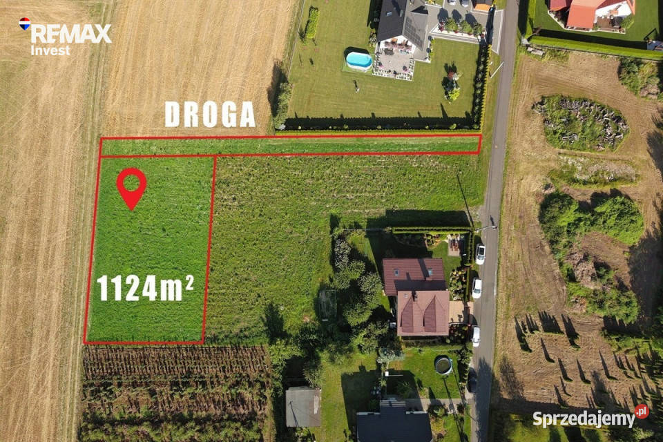 działka budowlanaPisarzowice 1124m2 Pisarzowice