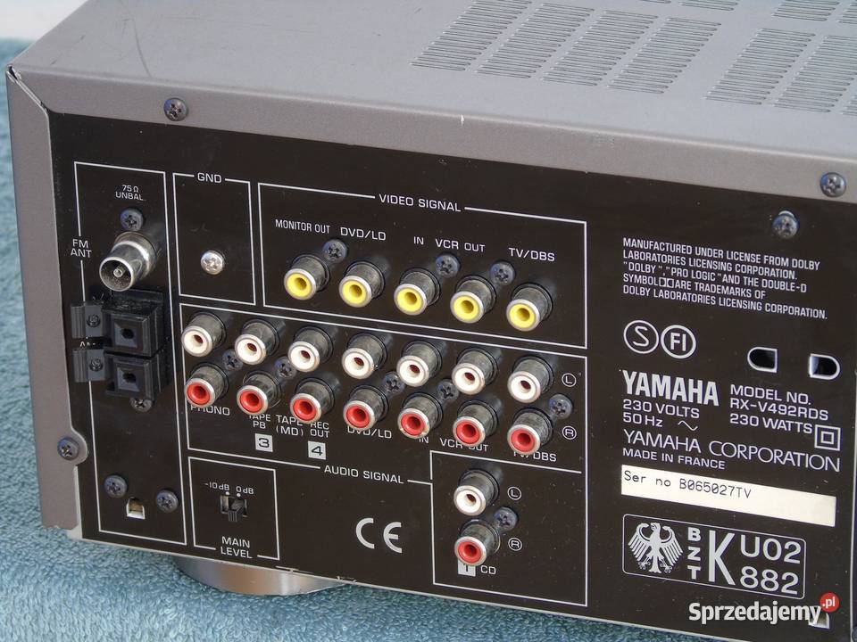Amplituner Yamaha RXV492 RDS mocny i sprawny podkarpackie Jasło
