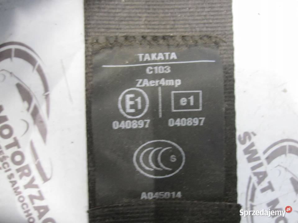 PEUGEOT PARTNER II 14r pas bezpieczeństwa prawy świętokrzyskie sprzedam