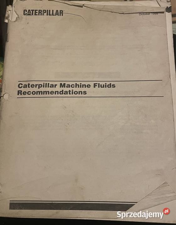 Zalecenia płynów maszynowych CATERPILLAR małopolskie