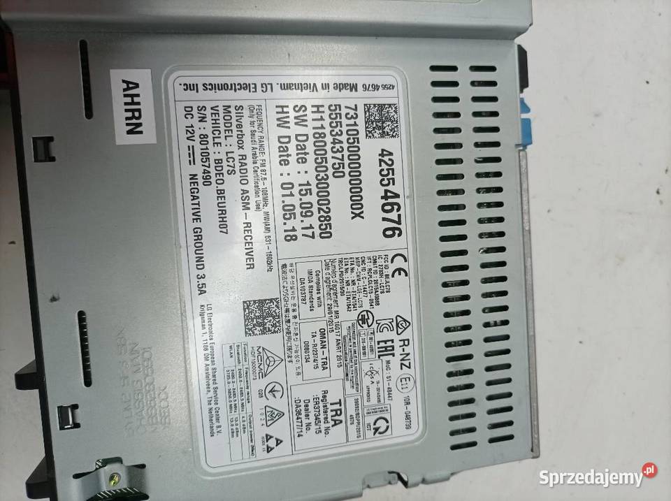 RADIO NAWIGACJA CZYTNIK 42554676 Opel Insignia