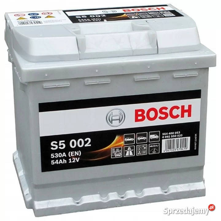Akumulator BOSCH SILVER S5002 54Ah 530A PRAWY Ełk sprzedam