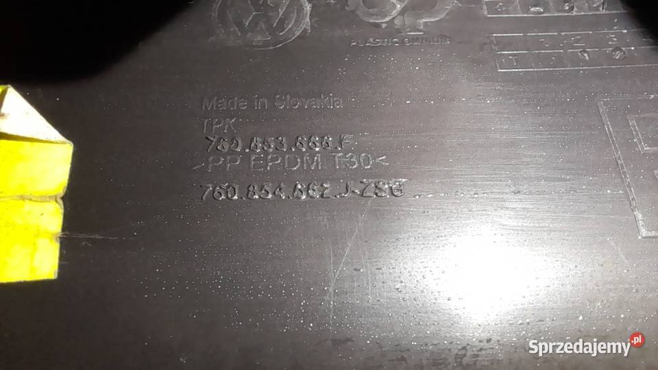 VW TOUAREG III KRATKA ZDERZAKA PRAWA 760853666F Goleniów