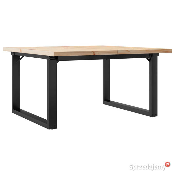 Stolik kawowy z czworokątnymi nogami 90x90x455